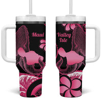 Aloha Hawaii Maui Tumbler With Handle Valley Isle Humpback Whale Black