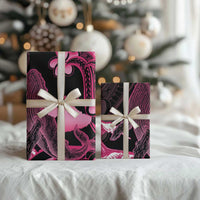 Aloha Hawaii Maui Wrapping Paper Valley Isle Humpback Whale Black - Polynesian Pride