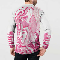 Aloha Hawaii Maui Button Sweatshirt Valley Isle Humpback Whale White