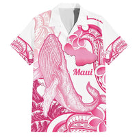 Aloha Hawaii Maui Hawaiian Shirt Valley Isle Humpback Whale White