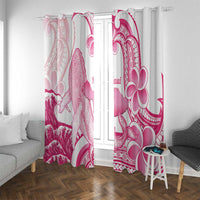 Aloha Hawaii Maui Window Curtain Valley Isle Humpback Whale White