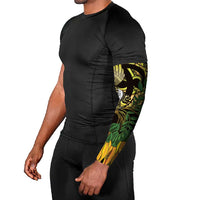 Yellow New Zealand Kowhai And Piwakawaka Arm Sleeves Maori Ngaru Paua Shell - Polynesian Pride