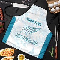Custom New Zealand Silver Fern Football Apron Come On All White - Polynesian Pride