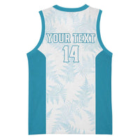 Custom New Zealand Silver Fern Football Basketball Jersey Come On All White - Polynesian Pride