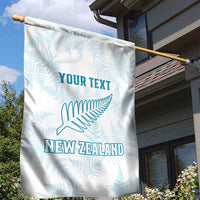 Custom New Zealand Silver Fern Football Garden Flag Come On All White