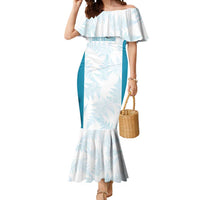 Custom New Zealand Silver Fern Football Mermaid Dress Come On All White LT14 Women White - Polynesian Pride