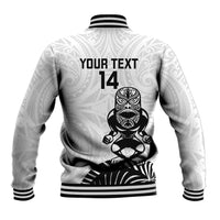 Custom Aotearoa Football Baseball Jacket NZ Maori Tiki Go Champions