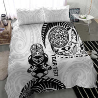 Custom Aotearoa Football Bedding Set NZ Maori Tiki Go Champions