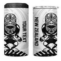 Custom Aotearoa Football 4 in 1 Can Cooler Tumbler NZ Maori Tiki Go Champions
