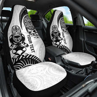 Custom Aotearoa Football Car Seat Cover NZ Maori Tiki Go Champions