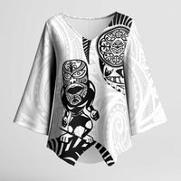 Custom Aotearoa Football Kimono Sleeve Blouse NZ Maori Tiki Go Champions - Polynesian Pride