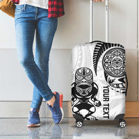 Custom Aotearoa Football Luggage Cover NZ Maori Tiki Go Champions