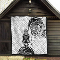 Custom Aotearoa Football Quilt NZ Maori Tiki Go Champions