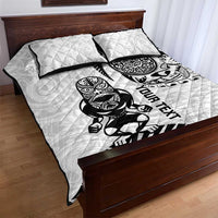 Custom Aotearoa Football Quilt Bed Set NZ Maori Tiki Go Champions