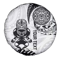 Custom Aotearoa Football Spare Tire Cover NZ Maori Tiki Go Champions