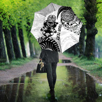 Custom Aotearoa Football Umbrella NZ Maori Tiki Go Champions - Polynesian Pride