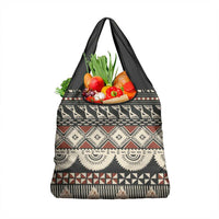 Vintage Bula Fiji Masi Grocery Bag Fijian Tapa Cloth - Polynesian Pride
