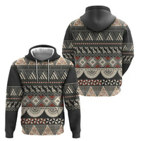 Vintage Bula Fiji Masi Zip Hoodie Fijian Tapa Cloth - Polynesian Pride