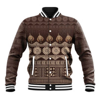 Bula Fiji Iri ni Meke Baseball Jacket Kuvui Fijian Masi - Polynesian Pride
