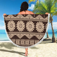 Bula Fiji Iri ni Meke Beach Blanket Kuvui Fijian Masi - Polynesian Pride