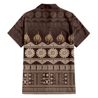 Bula Fiji Iri ni Meke Family Matching Short Sleeve Bodycon Dress and Hawaiian Shirt Kuvui Fijian Masi - Polynesian Pride