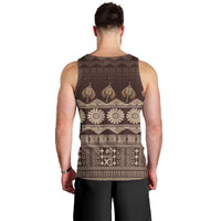 Bula Fiji Iri ni Meke Men Tank Top Kuvui Fijian Masi - Polynesian Pride