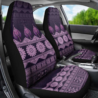 Bula Fiji Iri ni Meke Car Seat Cover Lokaloka Fijian Masi LT14 - Polynesian Pride