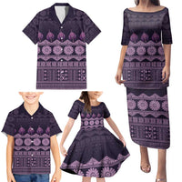 Bula Fiji Iri ni Meke Family Matching Puletasi and Hawaiian Shirt Lokaloka Fijian Masi - Polynesian Pride