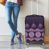 Bula Fiji Iri ni Meke Luggage Cover Lokaloka Fijian Masi LT14 - Polynesian Pride