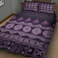 Bula Fiji Iri ni Meke Quilt Bed Set Lokaloka Fijian Masi - Polynesian Pride