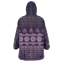 Bula Fiji Iri ni Meke Wearable Blanket Hoodie Lokaloka Fijian Masi - Polynesian Pride