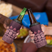 Bula Fiji Iri ni Meke 4 in 1 Can Cooler Tumbler Piqi Fijian Masi - Polynesian Pride