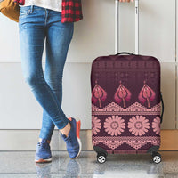 Bula Fiji Iri ni Meke Luggage Cover Piqi Fijian Masi - Polynesian Pride