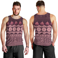 Bula Fiji Iri ni Meke Men Tank Top Piqi Fijian Masi LT14 - Polynesian Pride