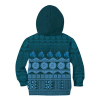 Bula Fiji Iri ni Meke Kid Hoodie Karakarawa Fijian Masi - Polynesian Pride
