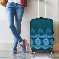 Bula Fiji Iri ni Meke Luggage Cover Karakarawa Fijian Masi - Polynesian Pride