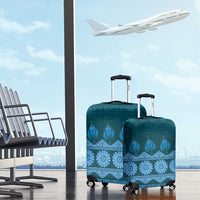 Bula Fiji Iri ni Meke Luggage Cover Karakarawa Fijian Masi - Polynesian Pride