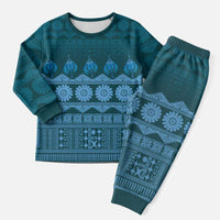 Bula Fiji Iri ni Meke Christmas Pajama Set Karakarawa Fijian Masi - Polynesian Pride