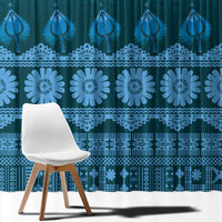 Bula Fiji Iri ni Meke Window Curtain Karakarawa Fijian Masi - Polynesian Pride