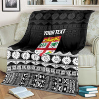 Fiji Tapa Rugby Custom Blanket Go Fijiana - Polynesian Pride