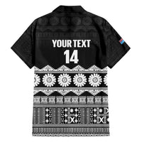 Fiji Tapa Rugby Custom Family Matching Tank Maxi Dress and Hawaiian Shirt Go Fijiana - Polynesian Pride