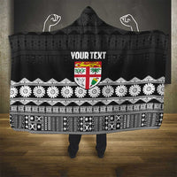 Fiji Tapa Rugby Custom Hooded Blanket Go Fijiana - Polynesian Pride