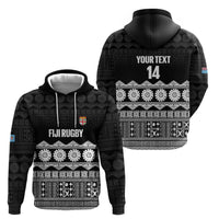 Fiji Tapa Rugby Custom Hoodie Go Fijiana - Polynesian Pride