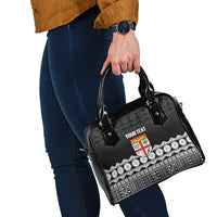 Fiji Tapa Rugby Custom Shoulder Handbag Go Fijiana - Polynesian Pride