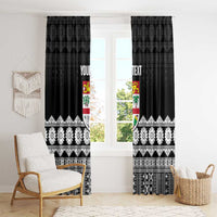 Fiji Tapa Rugby Custom Window Curtain Go Fijiana - Polynesian Pride