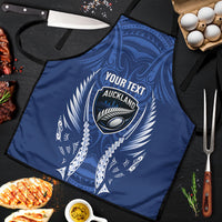 Auckland 2026 Rugby Custom Apron NZ Maori Silver Fern LT14 Blue - Polynesian Pride
