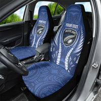 Auckland 2026 Rugby Custom Car Seat Cover NZ Maori Silver Fern LT14 - Polynesian Pride