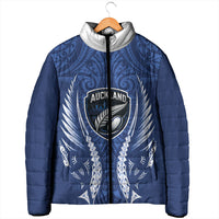 Auckland 2026 Rugby Custom Padded Jacket NZ Maori Silver Fern