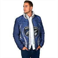 Auckland 2026 Rugby Custom Padded Jacket NZ Maori Silver Fern