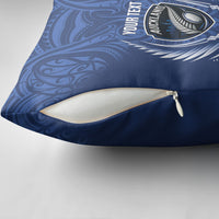 Auckland 2026 Rugby Custom Pillow Cover NZ Maori Silver Fern LT14 - Polynesian Pride